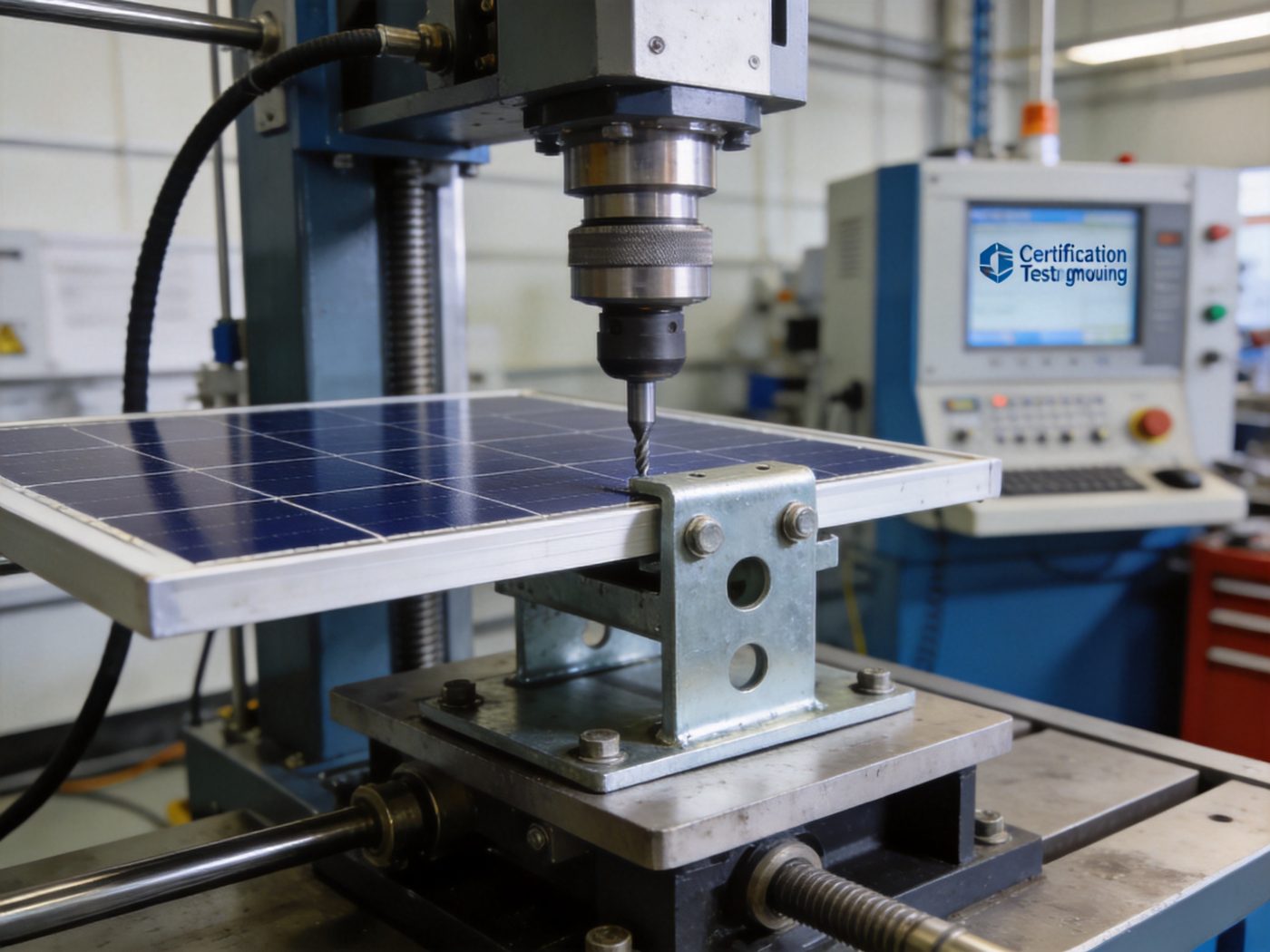 Structural load testing of a solar bracket for UL certification