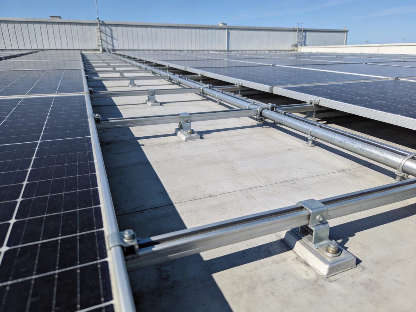 Commercial rooftop solar array